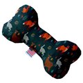 Mirage Pet Products Fall Friends Canvas Bone Dog Toy 6 in. 1324-CTYBN6
